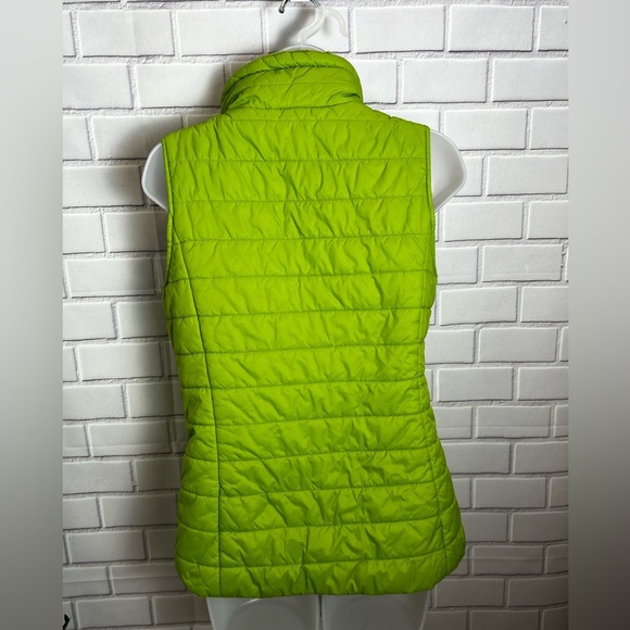 CALVIN KLEIN Performance women Lime Green Puffer Vest/size S - Picture 9 of 12